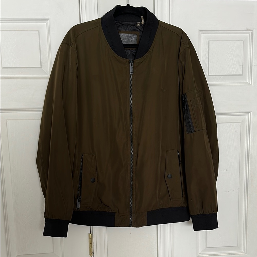 Men's Olive Bomber Jacket